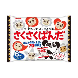 Kabaya “Saku Saku Panda, Weißmilch chcolate & Kekse, Wertpackung, – 102g