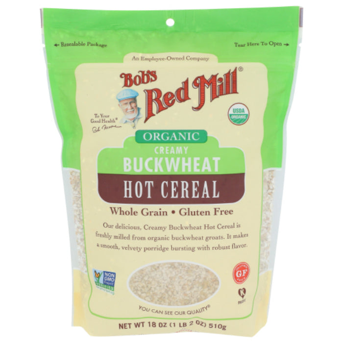 Bob's Red Mill Buchweizen Cremig Bio Heißes Getreide, 18 OZ – Packung mit