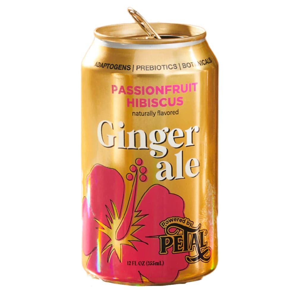 Blütenblatt – Passionsfrucht Hibiscus Ingwer Ale Soda – 12floz