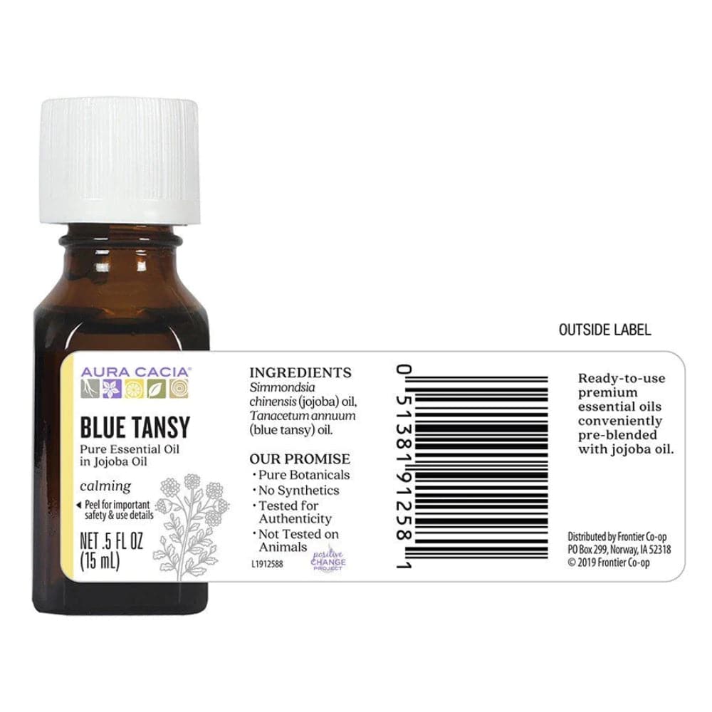 Aura Cacia Kostbar Essentials Blaue Tansy (In Jojoba),.5 fl oz