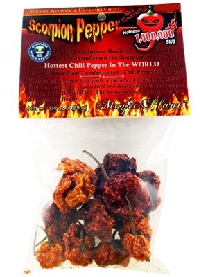 Getrocknete ganze Scorpion Peppers Pods,.5oz