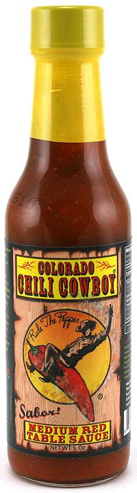 Colorado Chili Cowboy mittlere rote Tischsauce, 5oz