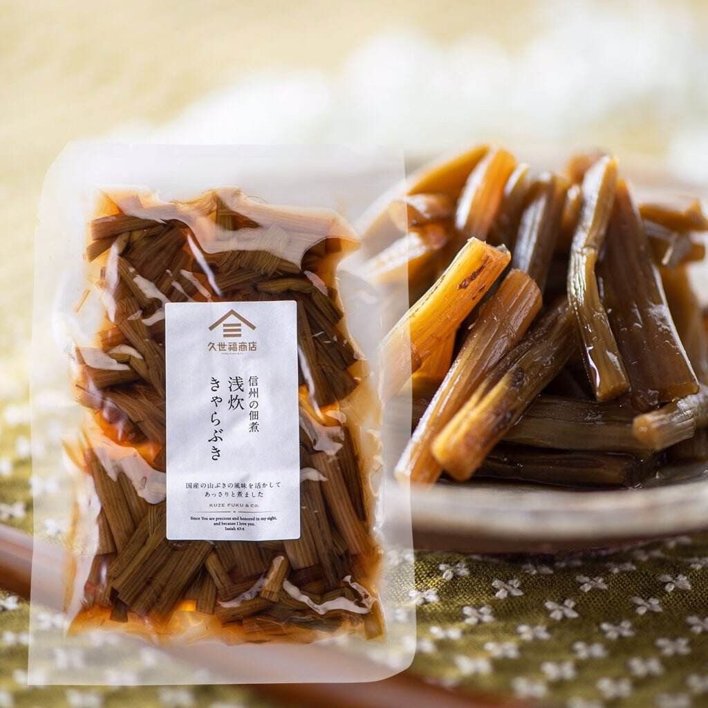 Kuzefukushouten, Tsukudani, Kyarabuki, 80g