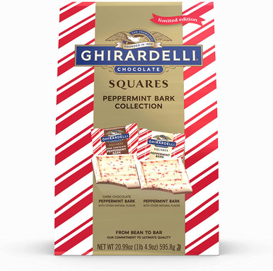 Ghirardelli Schokolade Quadrate Pfefferminz Rinde Sammlung, 20.99 oz