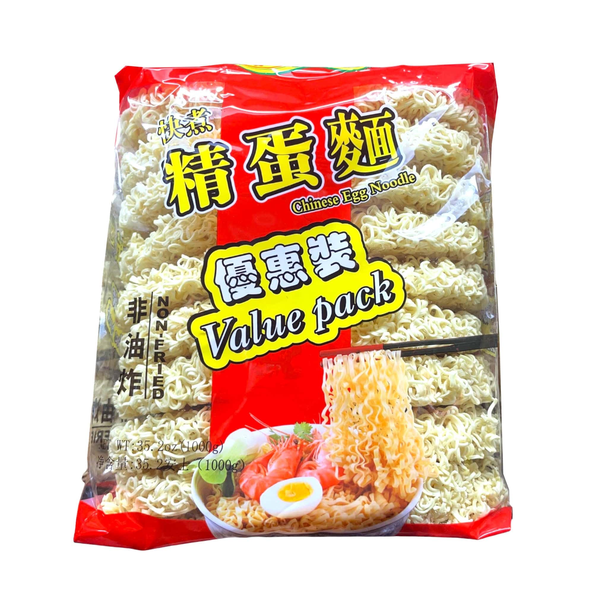 Chinesische Eiernudel Non-Fried Value Packung
