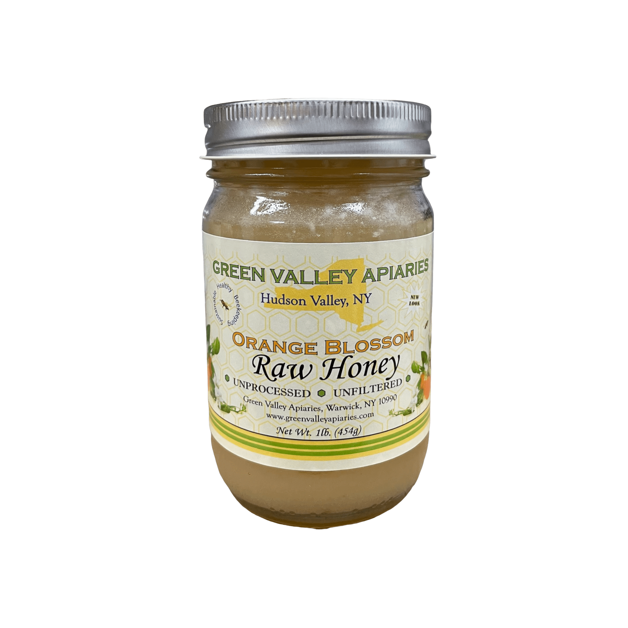 Roher Orangenblütenhonig – Grün Valley Bienenstöcke 1LB