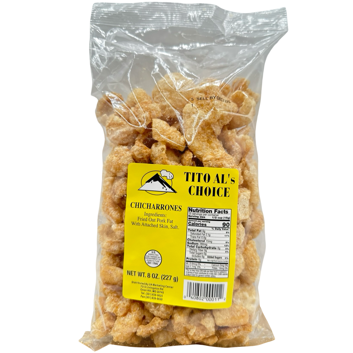 TITO AL'S Choice – Schweinerisse (Chicharrones) – 8 OZ
