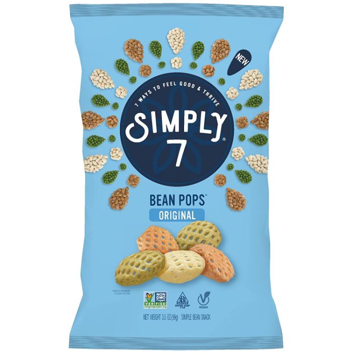 Simply 7 – Bean Pops Original, 3,5 oz – Packung mit 8 Stück