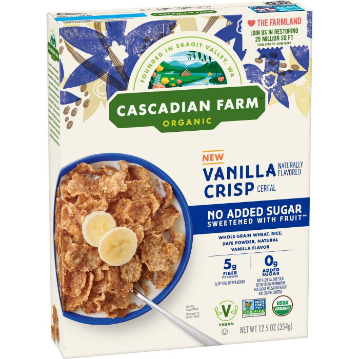 Cascadian Farm – Vanille Crisp Getreide, 12,5 OZ (Packung mit 10)