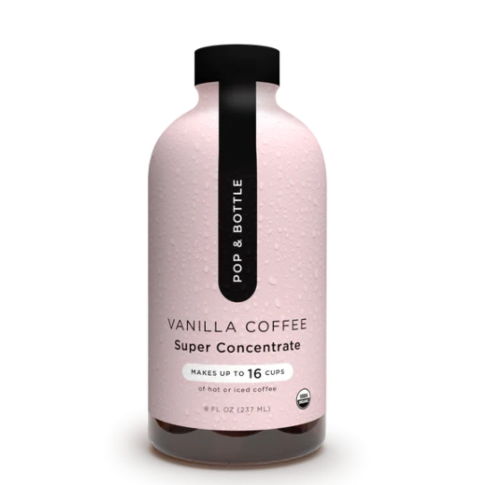 Pop und Flasche Kaffee Super Konzentrat Vanille Bio 8 FO – Packung mit