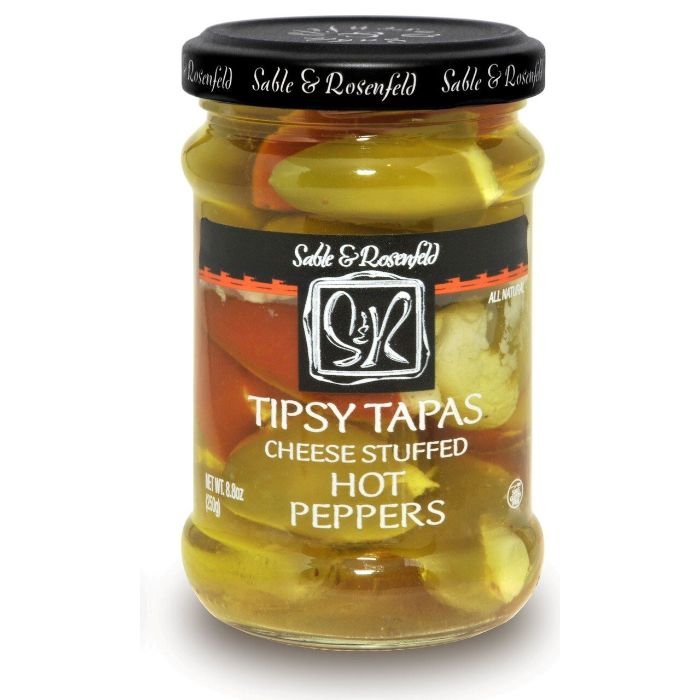 Sable & Rosenfeld Tipsy Tapas Hot Peppers 8.8 Oz – Packung mit 6 Stück