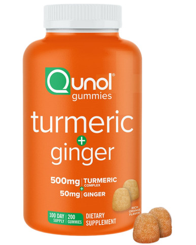 Qunol Kurkuma Ingwergummis, 200 Stück