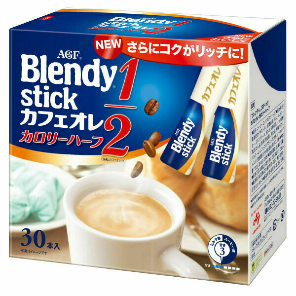 Ajinomoto, Blendy, 30 Stäbchen, Instantkaffee, Kalorien halbiert