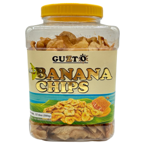 Guzto – Banana Chips – (jar) – 500 g