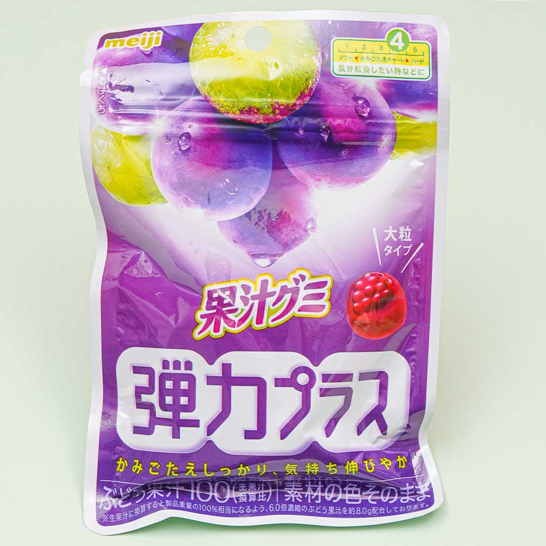 Meiji Kajyu Fruchtgummis Elastic Plus – Traube