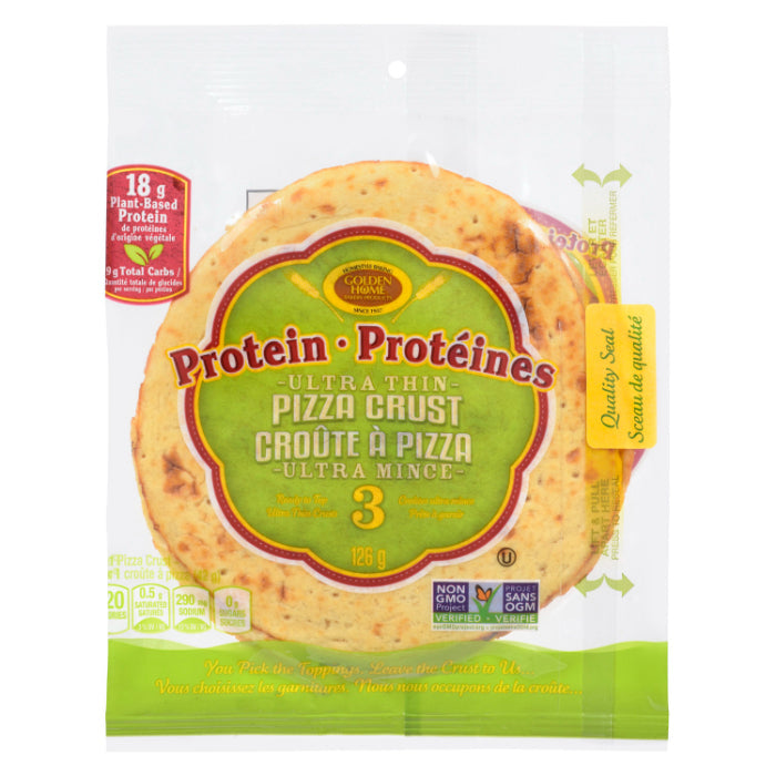 Golden Home – Crust Pizza 18G Protein 7In, 4,45 Oz (10 Stück)