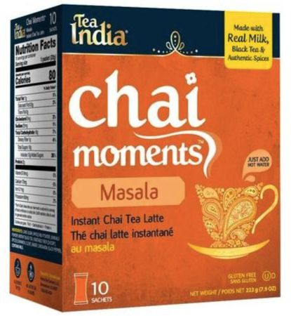 Tee Indien Chai Momente ungesüßt, Masala (10 Beutel) 7,9 oz (223g)