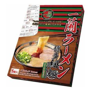 Ichiran, Tonkotsu Ramen, Pork Stock Suppe, Instant Nudel, 5 Portionen – 645g