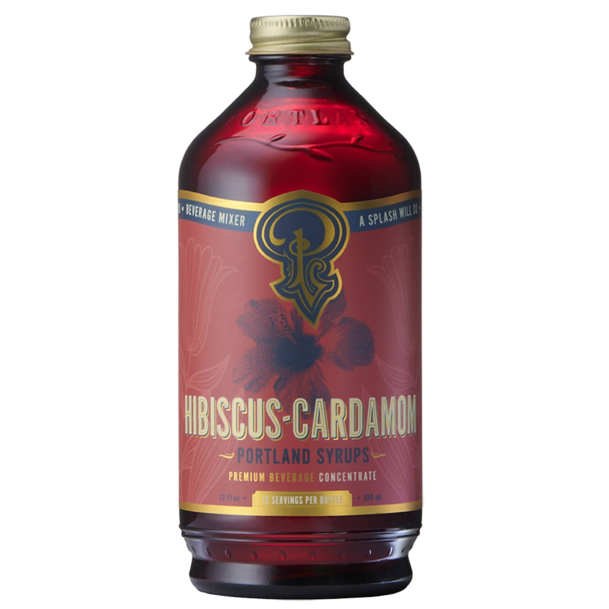 Hibiskus Kardamom Sirup – 6 x 12 oz