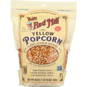 Bob’s Red Mill Popcorn gelb ganzen Kern, 30,8 Unzen Packung mit 4