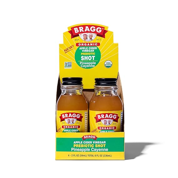 Bragg – Bio Apfelessig Shot, Ananas Cayenne, 2 fl oz
