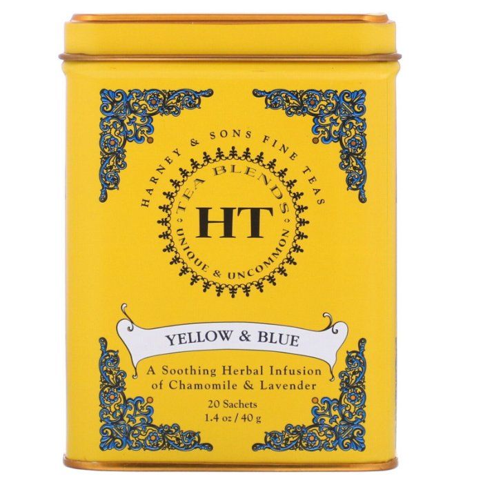 Harney & Sons Tee Ht Gelb Blau 20ea 20 Ea – Packung mit 4