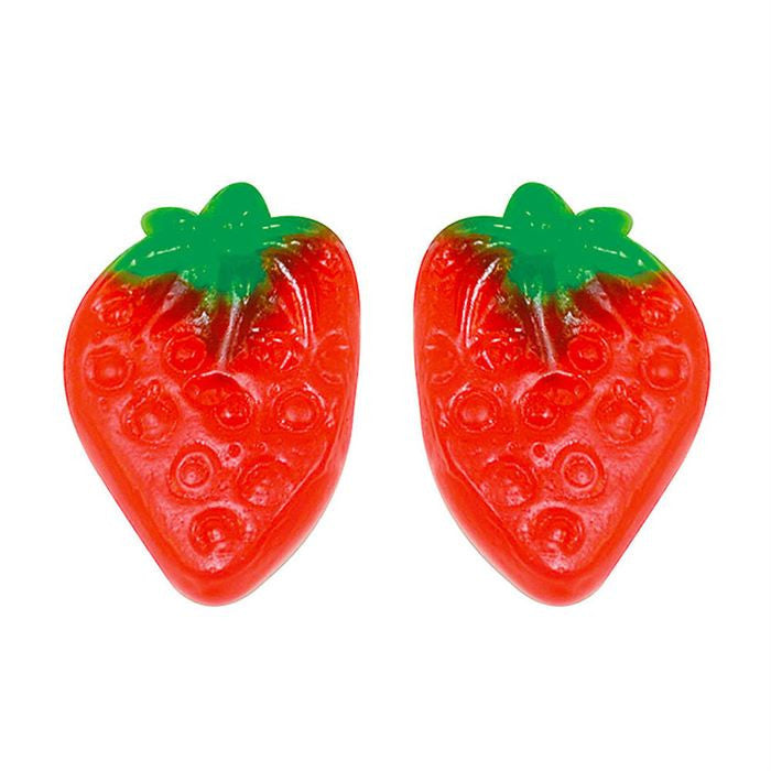 Erdbeeren mit Sahnegummis