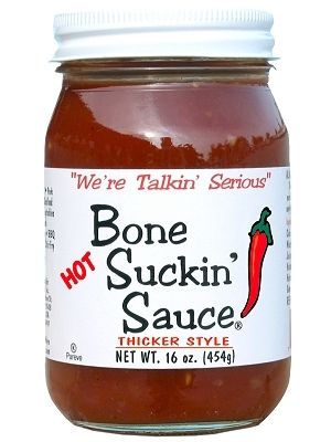 Bone Suckin' Heiße & dicke BBQ-Sauce, 16oz