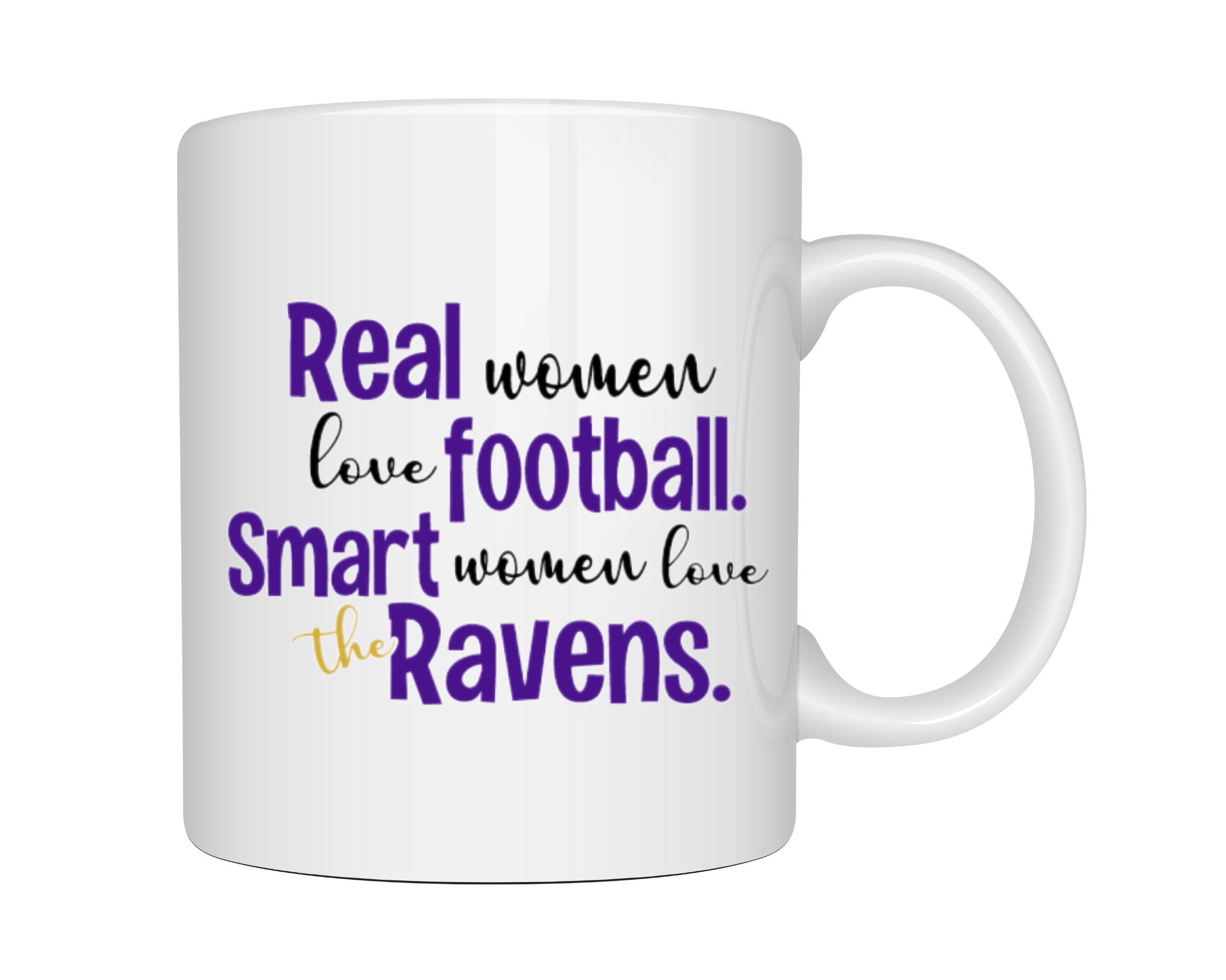 Bunte Creek Studio – Baltimore Ravens Sport Tasse, Echte Smart Damen