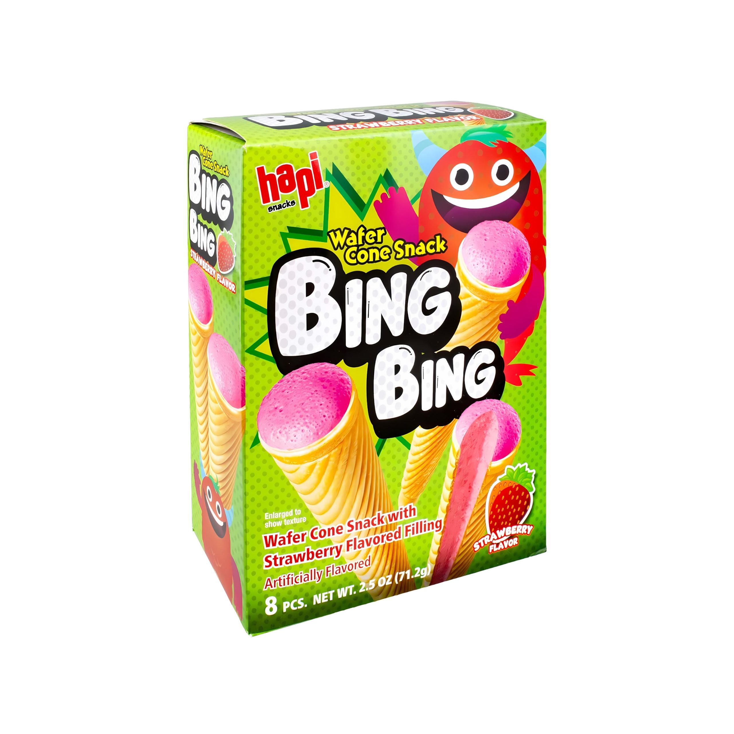 Hapi Bing Bing Cone Snack Erdbeere (Korea)