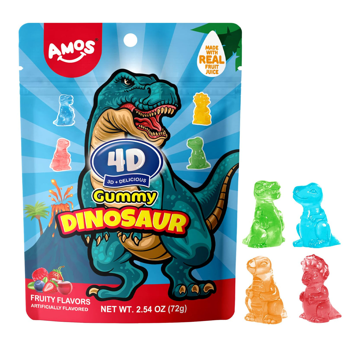 Amos 4D Gummy Dinosaurier
