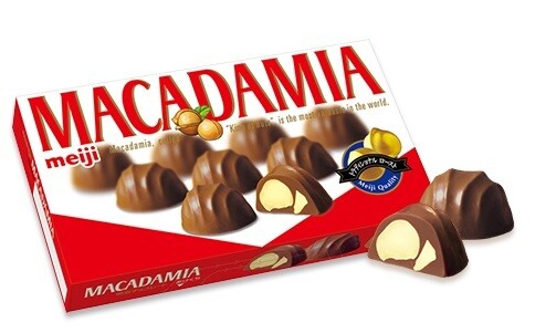 Meiji, Macadamia Schokolade, 9 Stück in 1er Box