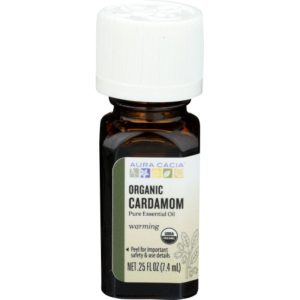 Aura Cacia Ätherisches Kardamomöl aus kontrolliert biologischem Anbau,.25 fl oz