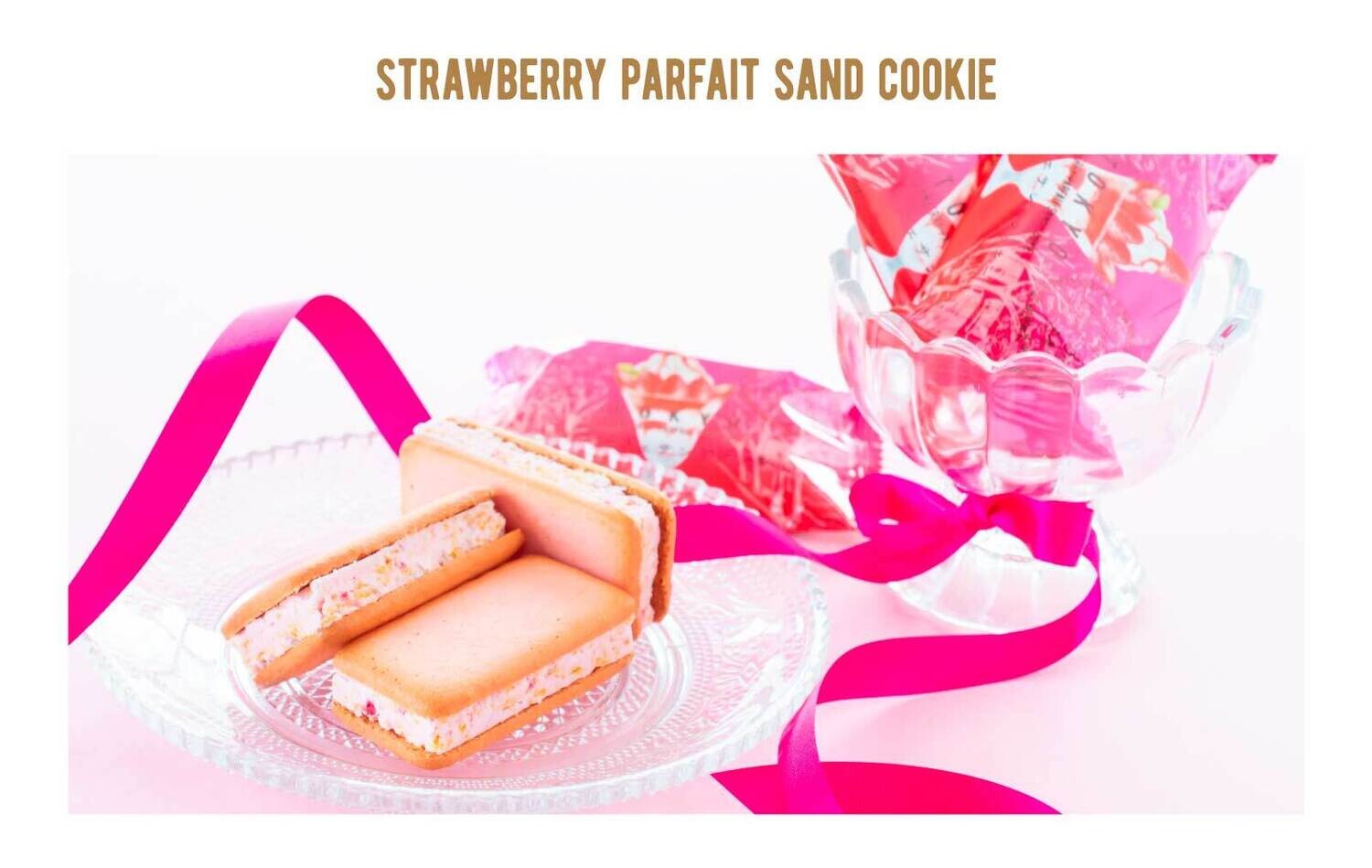 Tokyo Baked Base, Ichigo Parfait Sand Keks, 16 Stück, für Geschenk