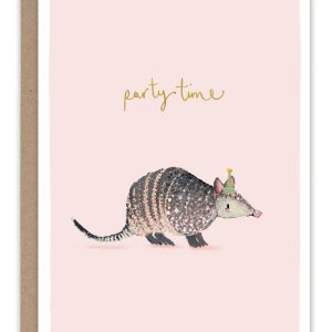 biely & shoaf – Partyzeit armadillo Geburtstagskarte