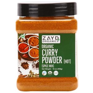 Zayd Bio Curry Pulver heiß 16oz, USDA Bio-zertifiziert