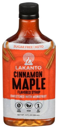 Lakanto, Ahornsirup mit Zimtgeschmack, 13 oz – Packung mit 8 Stück