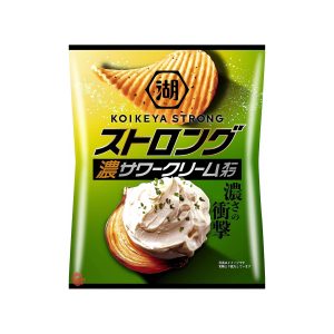 Koikeya Strong Kartoffelchips Sauerrahm mit Zwiebel (Japan)