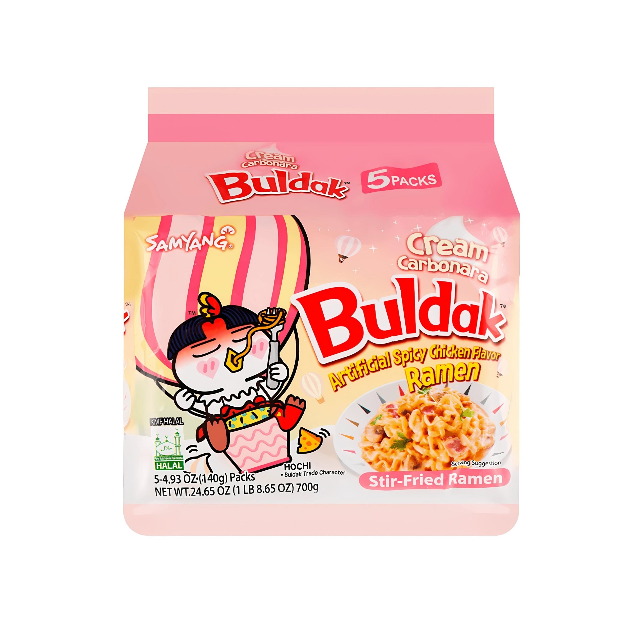 Samyang Buldak Crème carbonara (5 Packungen) (Korea)