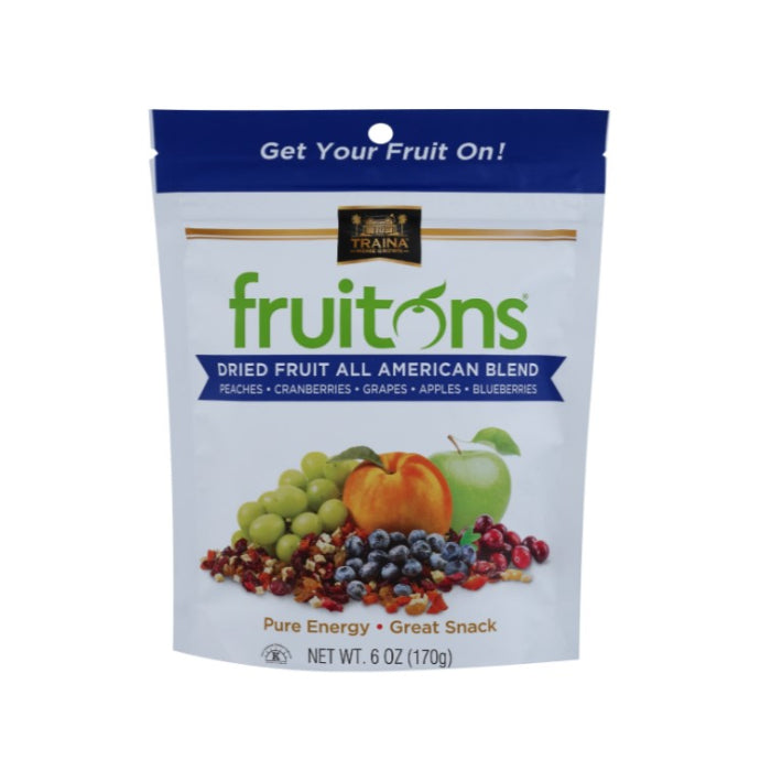 Traina Fruitons All American Blend 6 OZ – Packung mit 8 Stück