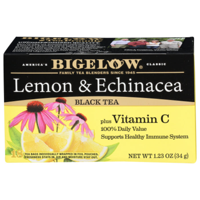 Bigelow Zitronen-Echinacea-Tee mit Vitamin C, 1,23 oz – Packung mit 6