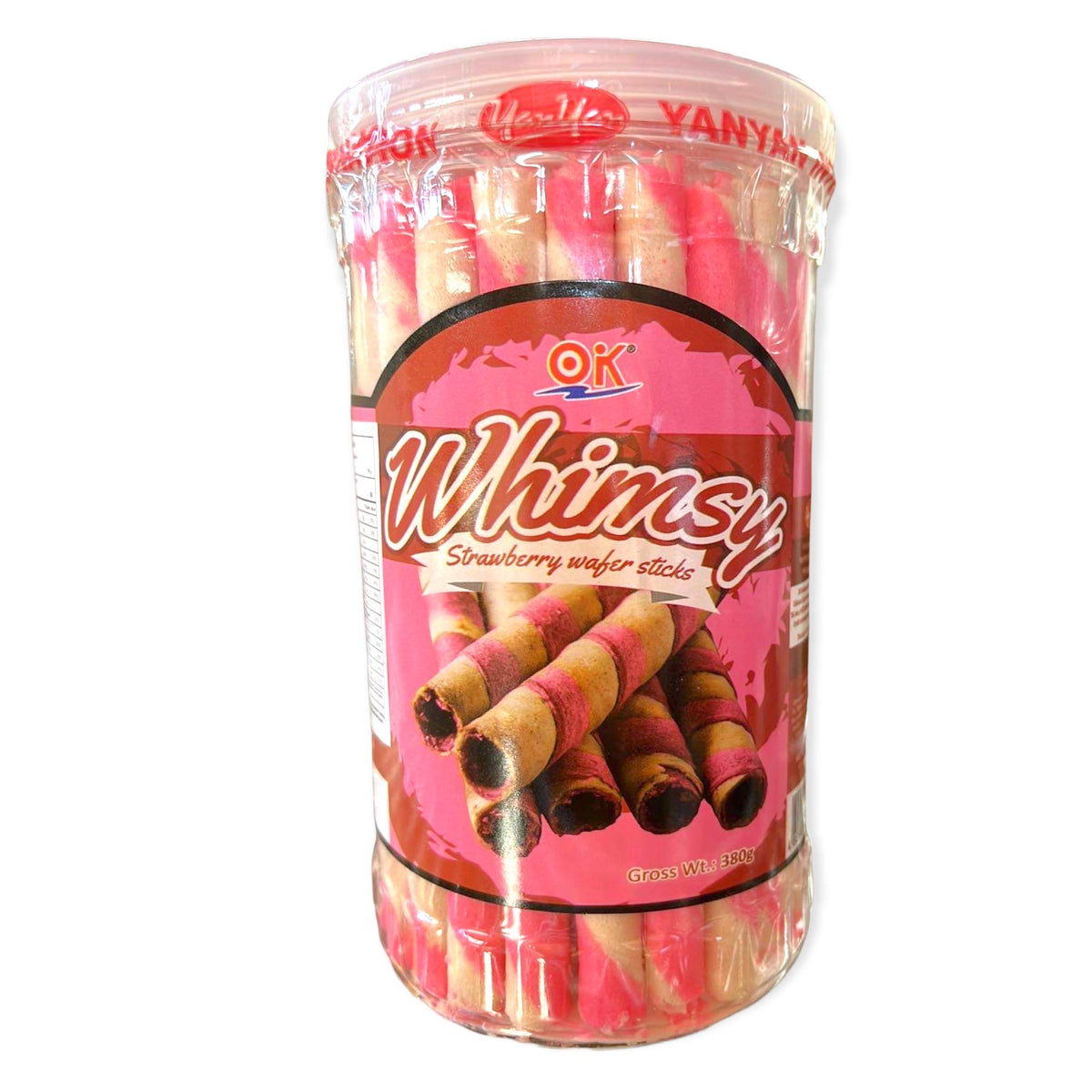 OK – Whimsy – Erdbeere Waffel Sticks – 380 G