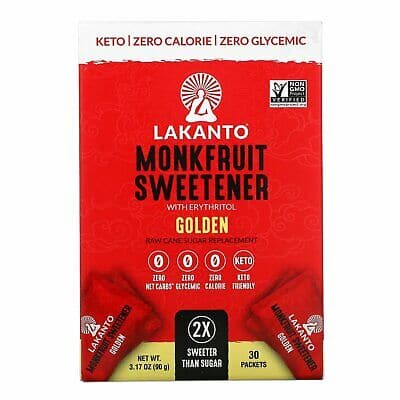 Lakanto Golden Monkfruit Sweetener Stick – kalorienarm & süß