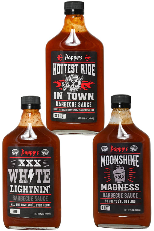 Best of Pappy's BBQ Saucen Geschenkset, 3/12oz