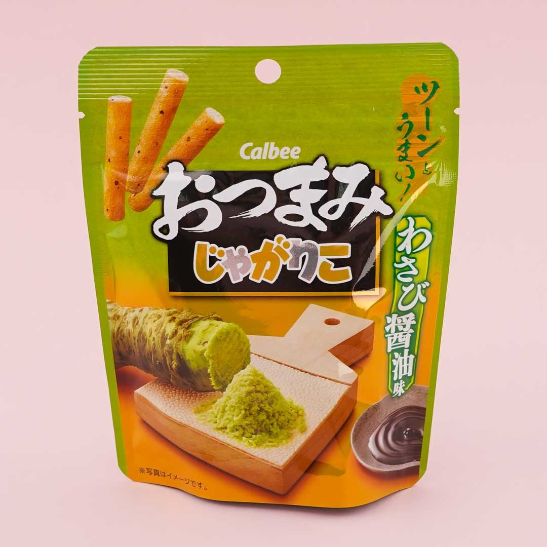 Jagariko Kartoffel Snacks Packung – Wasabi Sojasauce
