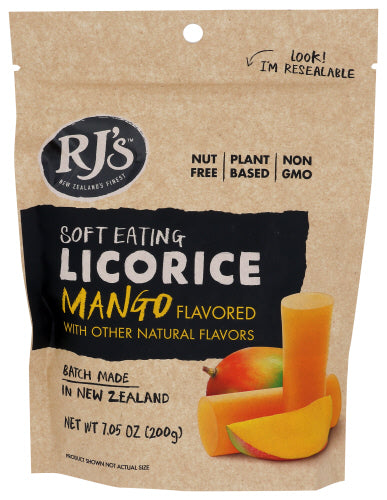 RJ's Süßholz weich Eating Mango 7 Oz – Packung mit 8 Stück