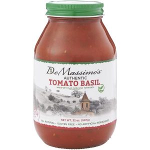 De Massimos Nudelnsauce Tomatenbasilikum, 32 Unzen (Packung mit 6 Stück)