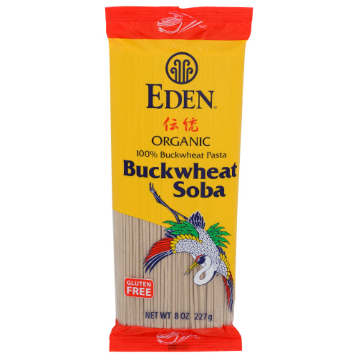EDEN FOODS NOODLE SOBA BUCKWEAT 100% 8 OZ – Packung mit 1