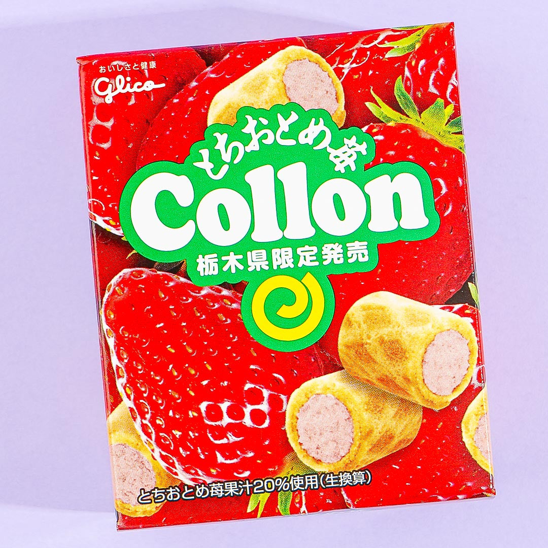 Glico Collon Keks Rolls -Tochigi Tochiotome Erdbeere