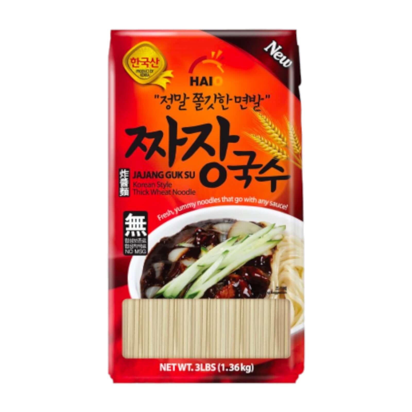 Haio Jajang Guk Su Koreanisch Stil Dicke Weizen Nudel